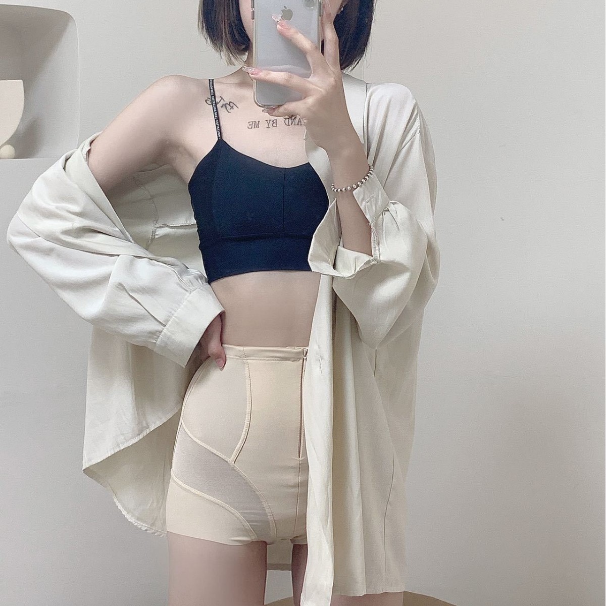 2025新款高腰女士产后收腹裤拉链束腰收腰提臀美体塑形安全内裤图3