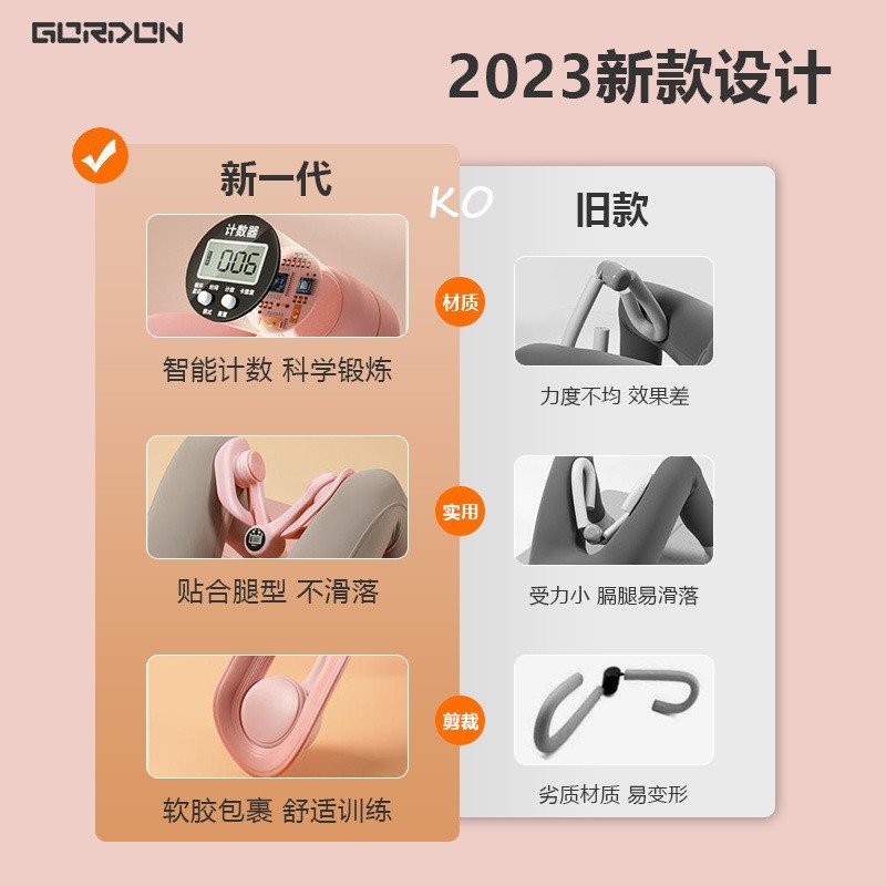 夹腿器产后恢复提臀腿部训练瑜伽美尻器美腿神器盆底肌训练器图2