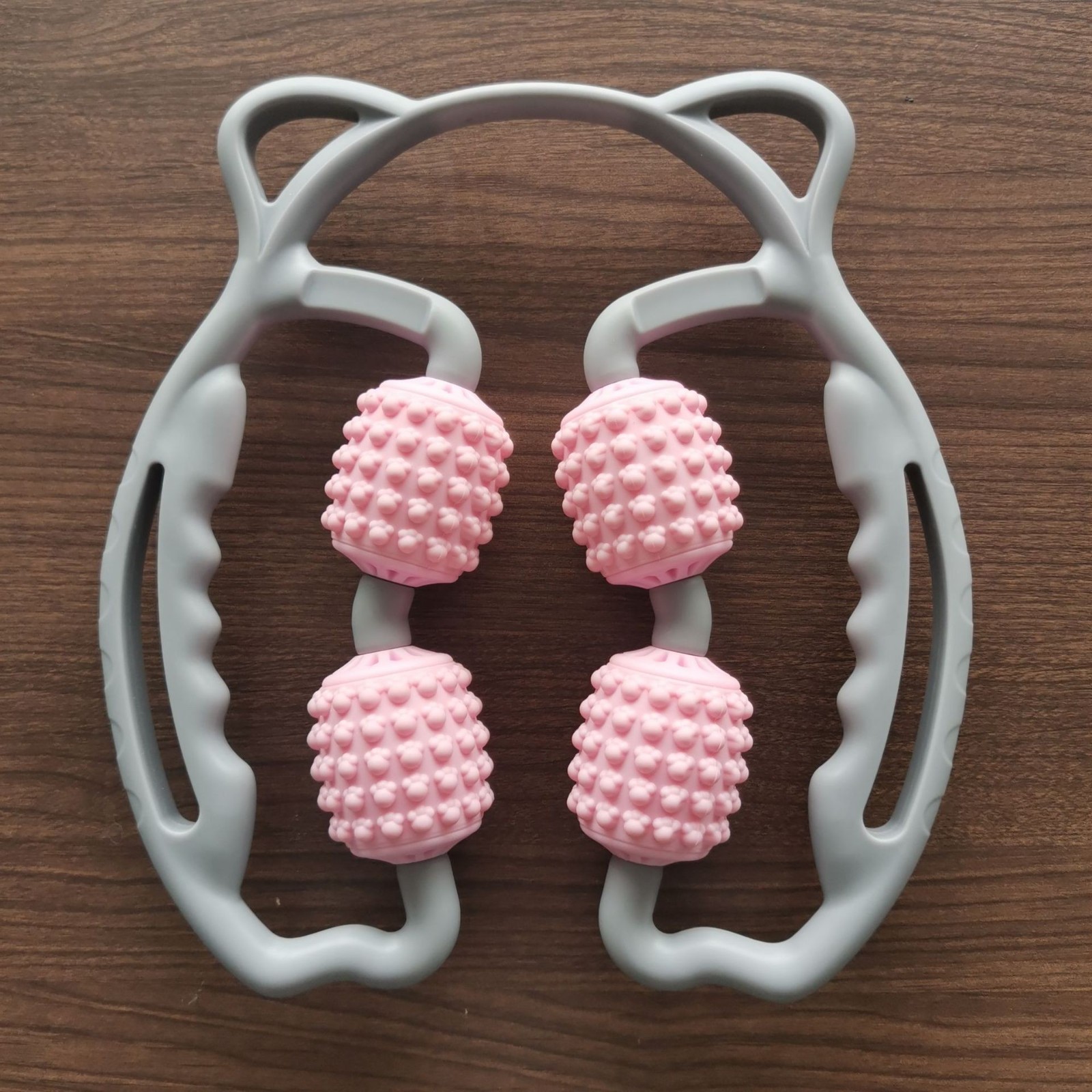 形腿部按摩器肌肉放松按摩滚轮轴狼牙棒泡沫轴夹腿器美腿器图3