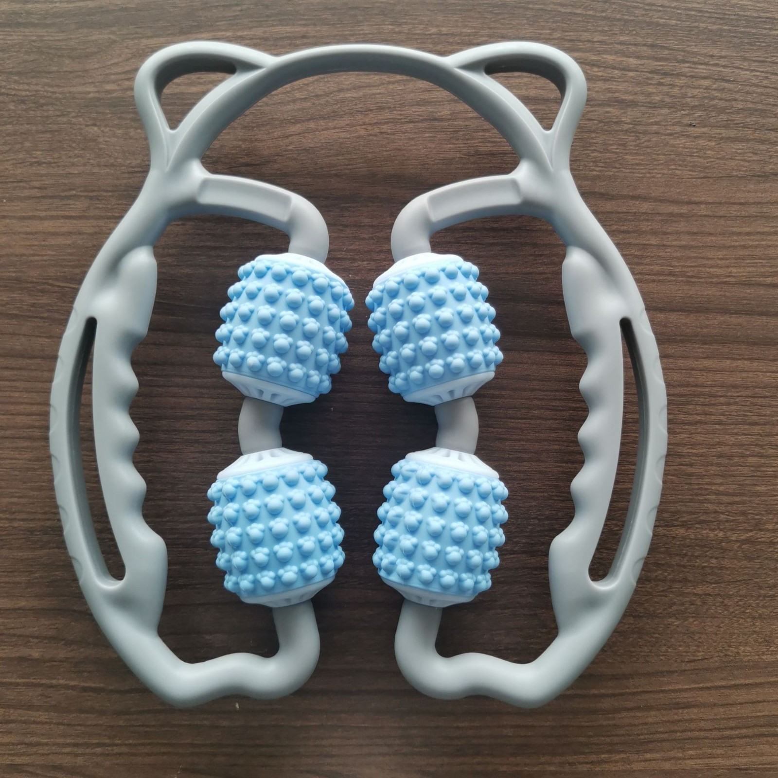 形腿部按摩器肌肉放松按摩滚轮轴狼牙棒泡沫轴夹腿器美腿器图4