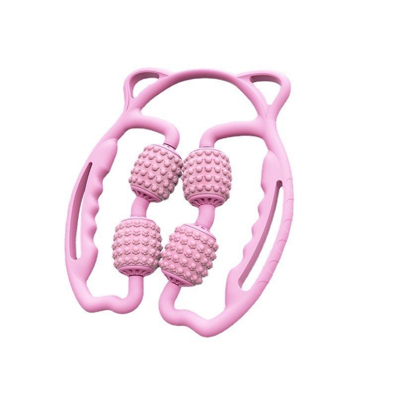 形腿部按摩器肌肉放松按摩滚轮轴狼牙棒泡沫轴夹腿器美腿器图5