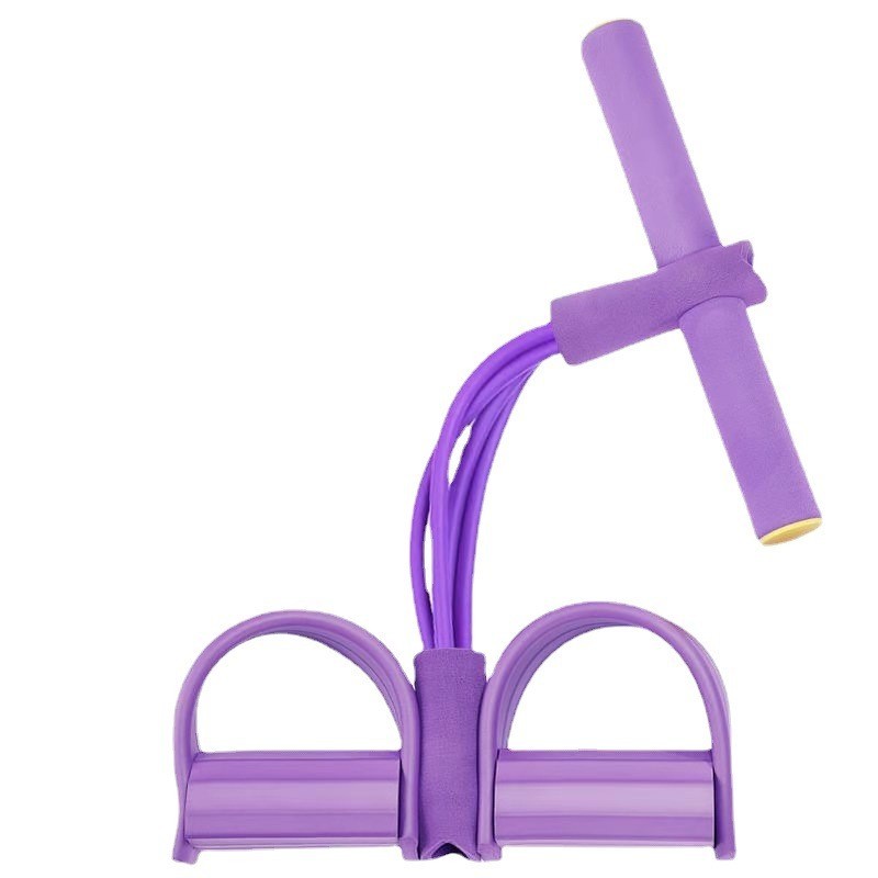 脚蹬拉力器学生练习仰卧起坐辅助拉力绳家用女瑜伽健身腰腹训练器图5