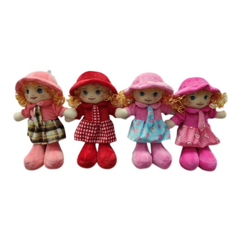 14寸填棉娃娃洋娃娃多色可爱布娃娃戴帽子养娃娃女孩礼物跨境热图3
