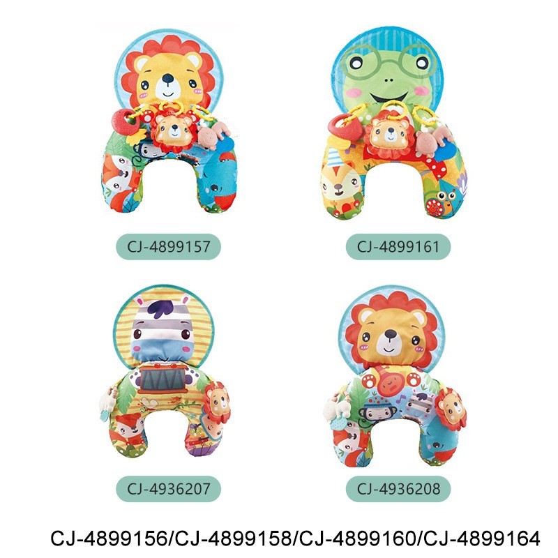 跨境新生婴儿趴趴枕婴幼儿学趴锻炼抬头训练枕公仔带BB声图4