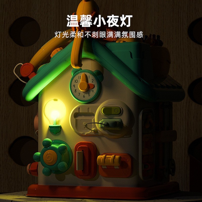 儿童忙碌多面体六面屋早教益智拼装启蒙形状认知多功能游戏盒玩具图5