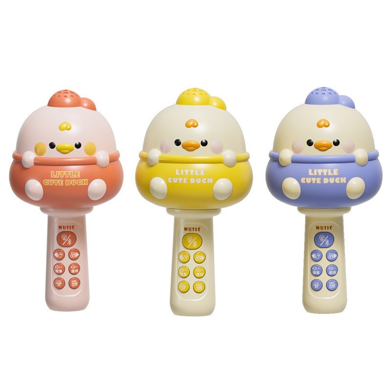 儿童萌鸭话筒唱歌宝宝早教麦克风卡拉ok蓝牙话筒音响女孩无线玩具图5