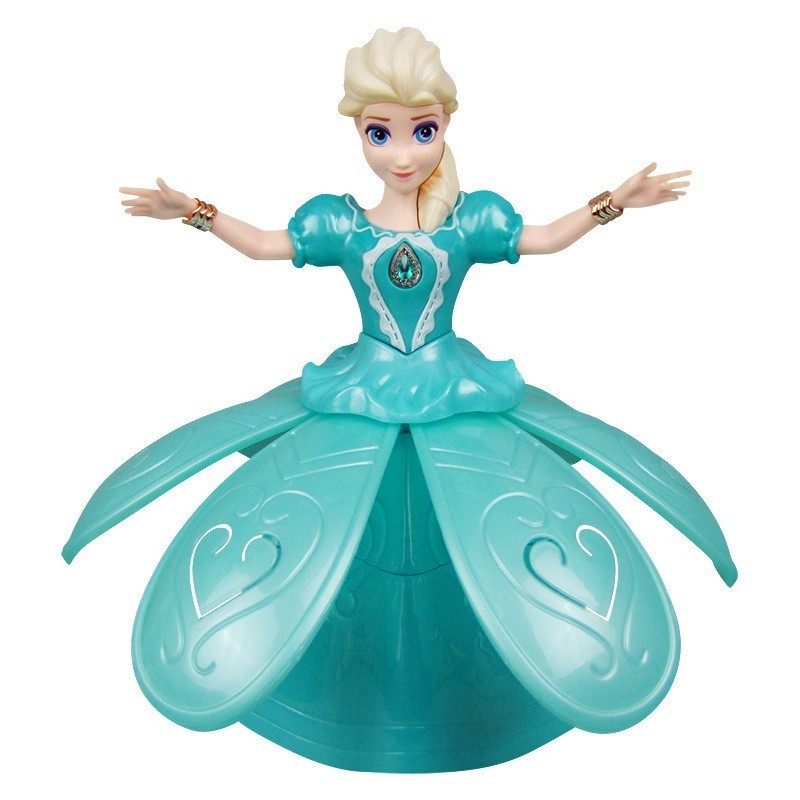 跳舞公主机器人 冰雪奇缘艾莎安娜苏菲亚 电动旋转玩具图4