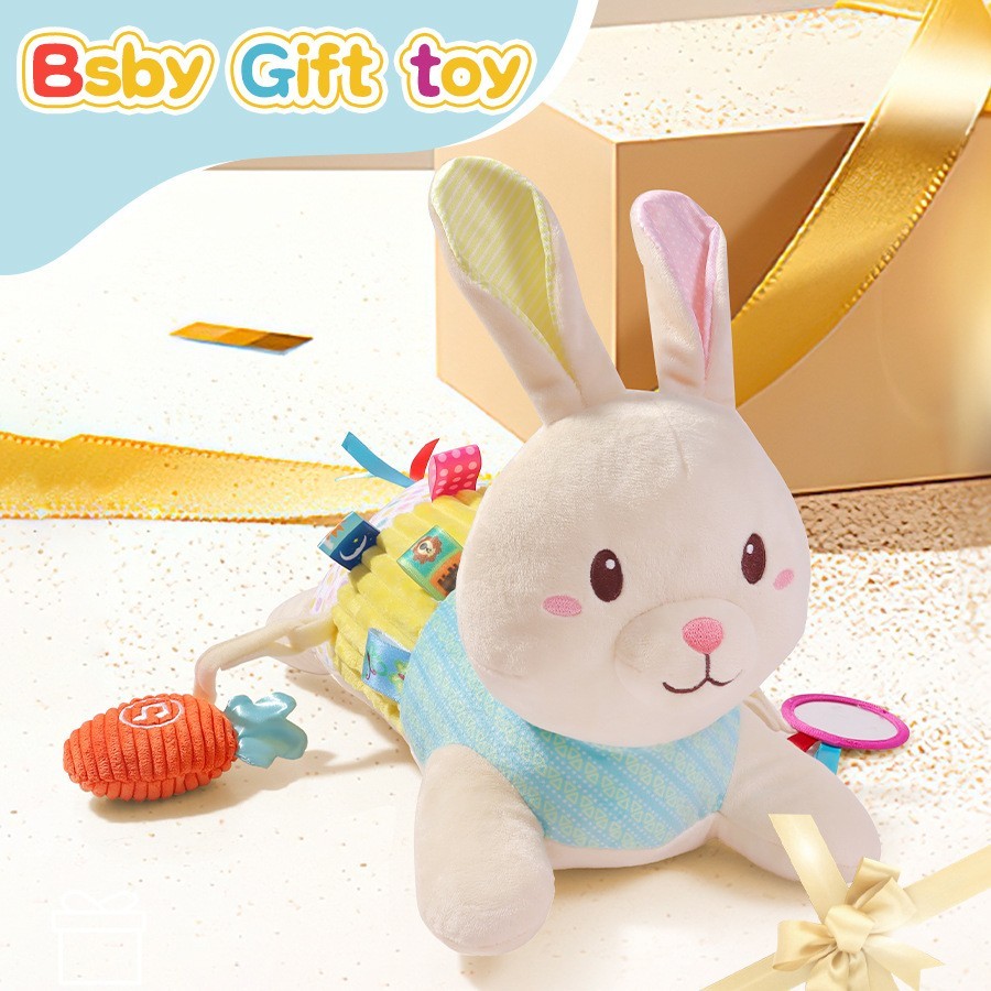 新生儿宝宝兔子音乐安抚抱偶抱枕婴儿玩具0-1岁安抚神器图2