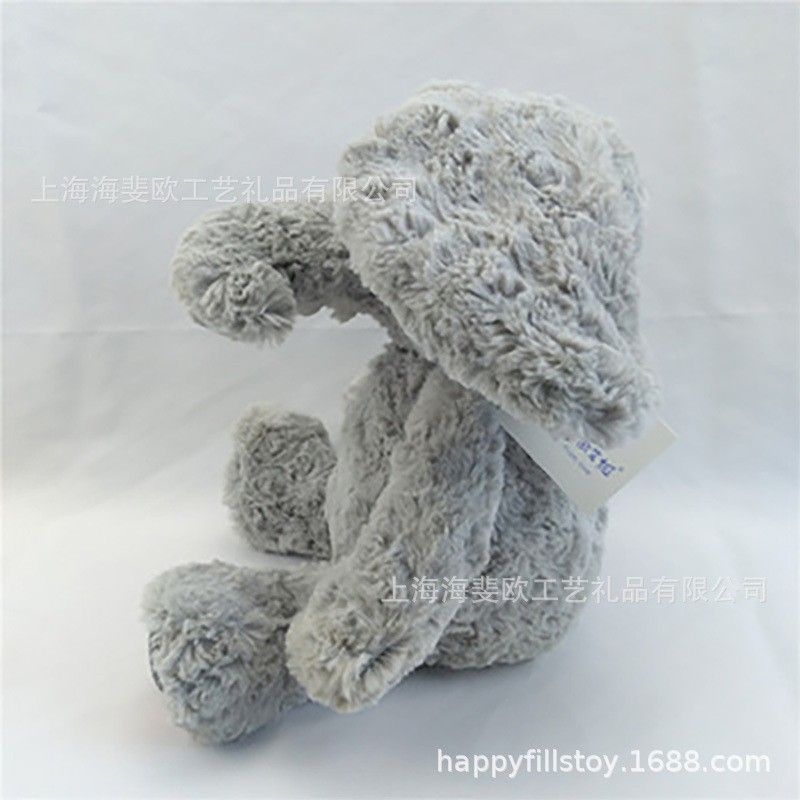 灰色大象毛绒玩具创意可爱歪鼻子玩偶儿童陪睡抱枕婴幼儿安抚娃娃图3