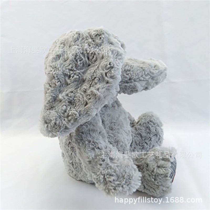 灰色大象毛绒玩具创意可爱歪鼻子玩偶儿童陪睡抱枕婴幼儿安抚娃娃图2