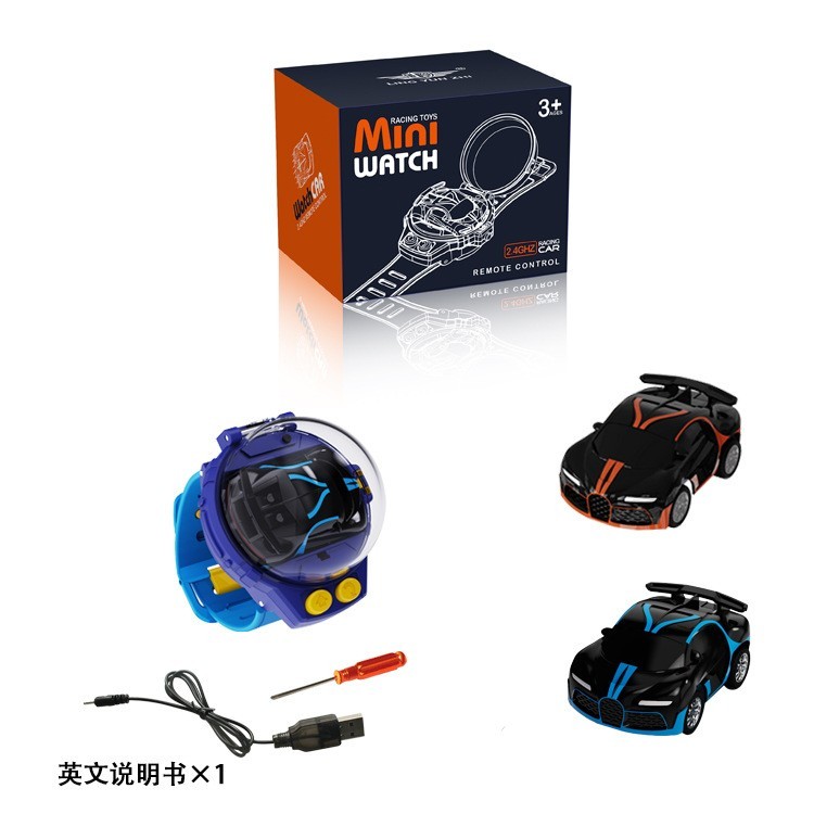 小体积玩具遥控布加迪手表便携汽车迷你合金遥控车手表可usb充电图5