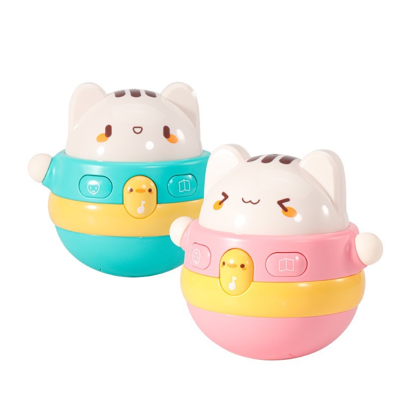 倒翁玩具男孩女孩音乐早教故事益智安抚婴幼儿大号灯光故事玩具图5