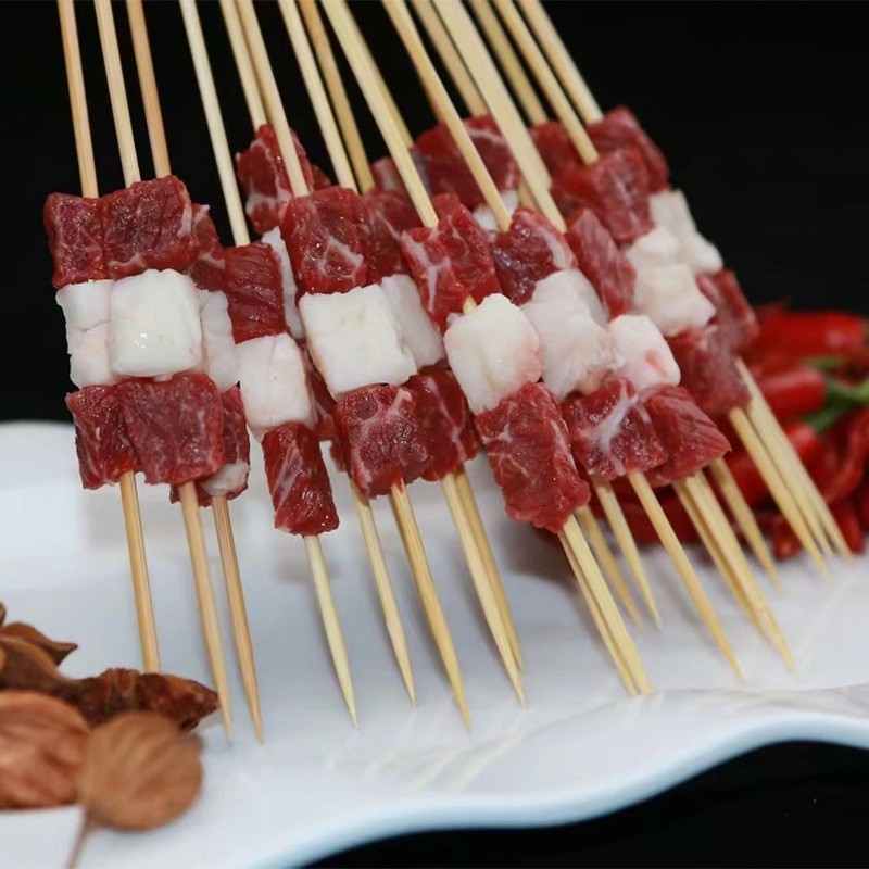 小肉串牛肋条小串户外烧烤食材半成品食材串串半成品原切肉串图2