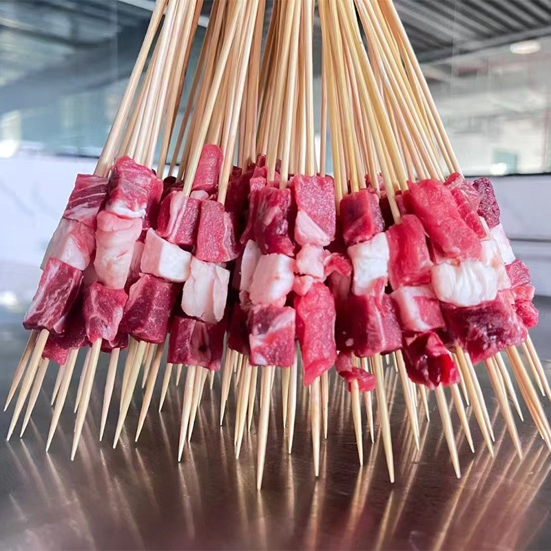 小肉串牛肋条小串户外烧烤食材半成品食材串串半成品原切肉串图3