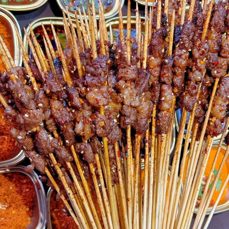 小肉串牛肋条小串户外烧烤食材半成品食材串串半成品原切肉串图4