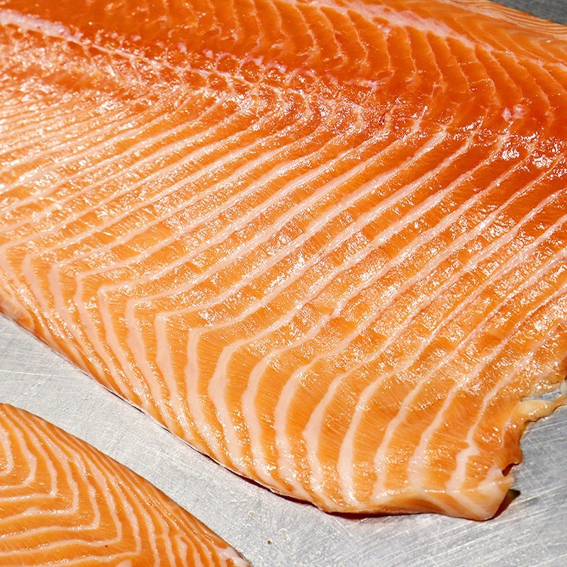 三文鱼大西洋鲑鱼进口冷冻新鲜现货整片日式刺身生鱼片海鲜鱼生摆