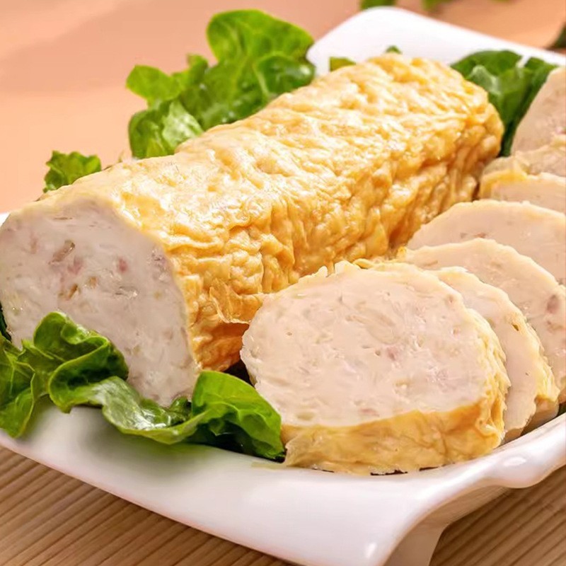 正宗潮汕猪肉卷章500g商用隆江猪脚饭半成品火锅食材潮汕肉卷2根图3