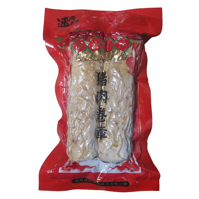 正宗潮汕猪肉卷章500g商用隆江猪脚饭半成品火锅食材潮汕肉卷2根图5