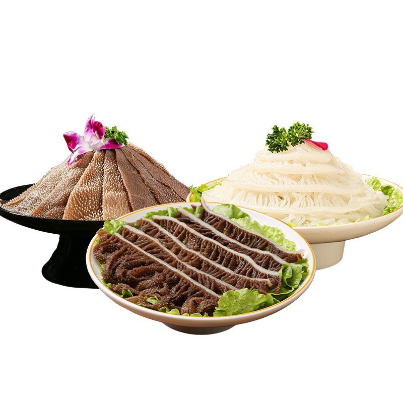 毛肚三剑客冒菜尝鲜黑白千层肚牛毛肚火锅食材牛百叶套餐新鲜图5