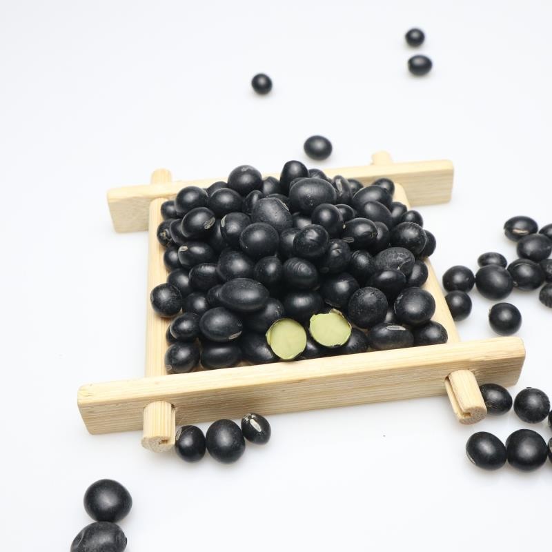 东北黑豆厂家现货青仁品质新粮绿心黑豆 煮粥绿芯黑皮黑豆25kg图2