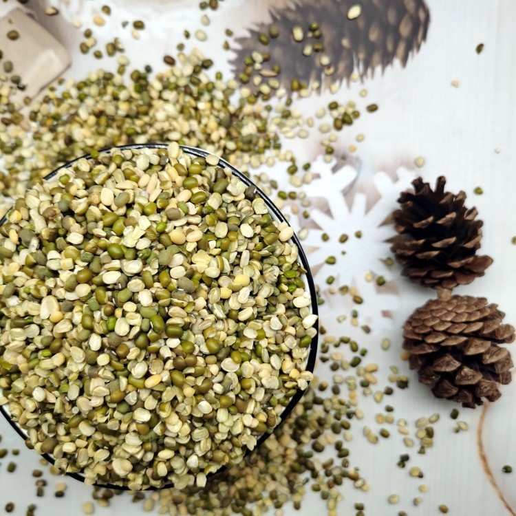 绿豆瓣 绿豆碎瓣 绿豆下料绿豆面原料 豆沙馅料豆 绿豆糕原料图3