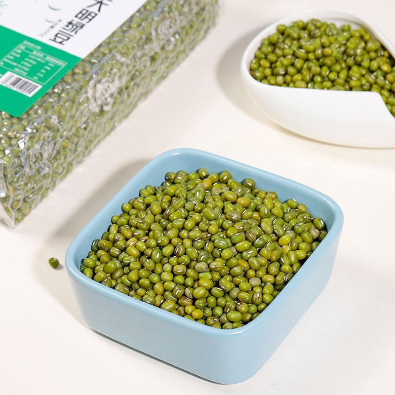 东北大粒绿豆明绿豆粥原料五谷杂粮起沙真空装豆子高蛋白图3