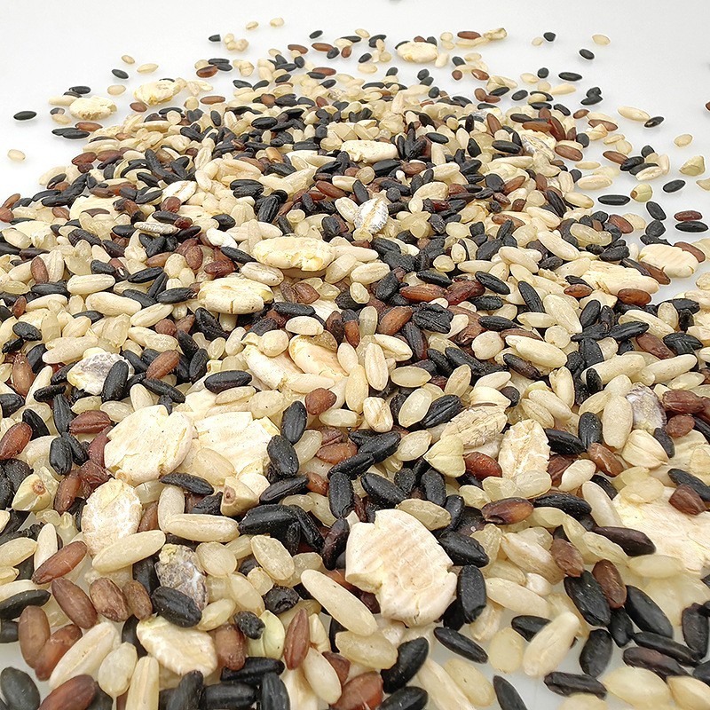 快熟七色糙米饭450g免泡黑米红米豌豆鹰嘴豆健身轻食简餐主食粗粮图3