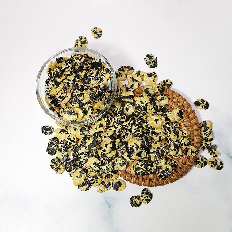 源头供应黄芯黑豆片 五谷杂粮散装即食冲泡黑豆薄片图2