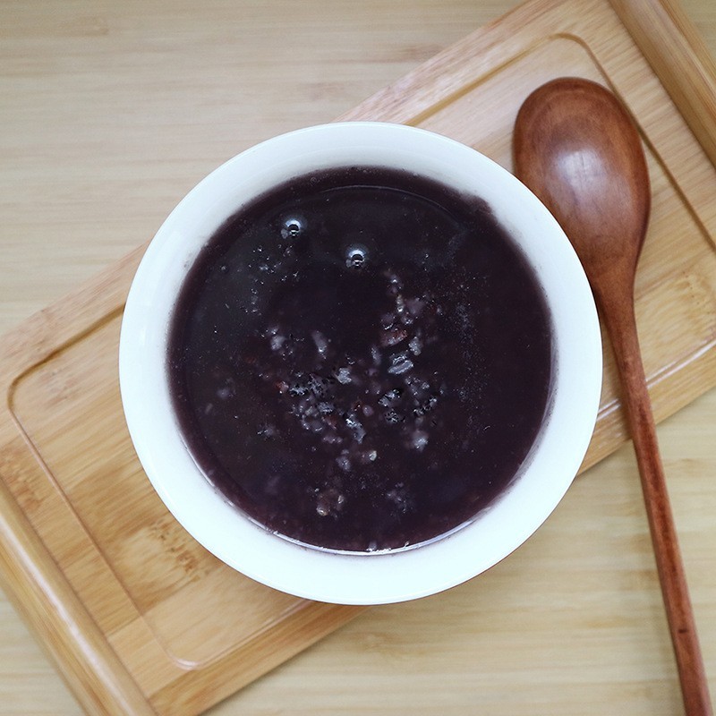 即食冲泡黑米薄片100g袋装原味五谷杂粮黑米粥 麦片早餐代餐粥图4