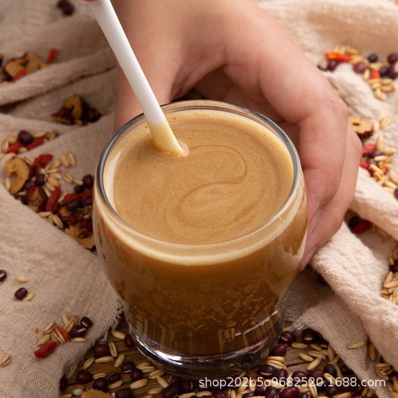 现磨熟制五谷豆浆原料包红枣枸杞味黄豆燕麦早餐杂粮包粥料包图4