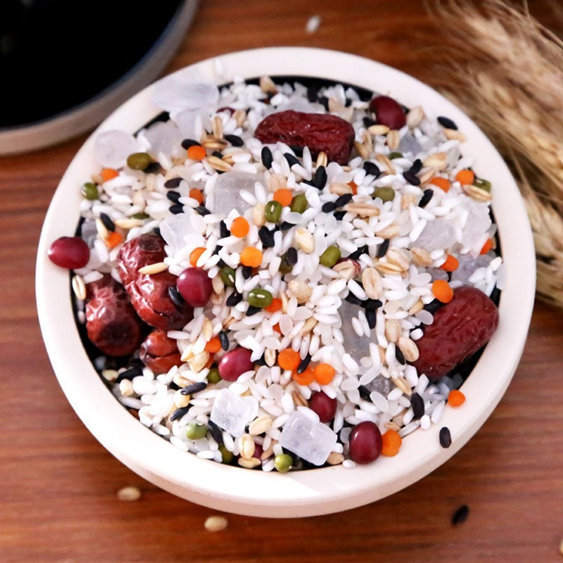 八宝粥500g五谷杂粮粥粗粮真空包装黑米组合营养早餐粥图5