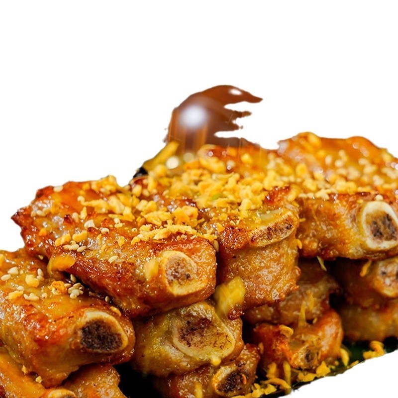 金牌蒜香骨香酥咸猪排骨半成品菜烧烤油炸小吃腌制半成品商用图3