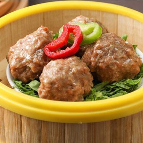 陈皮牛肉丸广式早茶点心粤港茶楼同款牛肉丸营养早餐