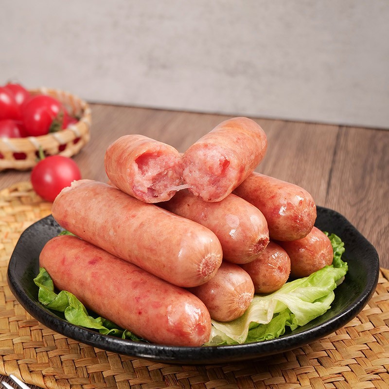 火山石肉肠原味黑胡椒地道香肠空气炸锅食材脆皮淀粉烤肠商用图3