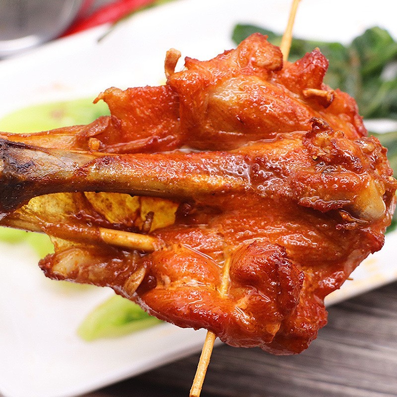 香辣蝴蝶腿串湘西小串烤串食品烧烤油炸腌制烤鸡腿图3