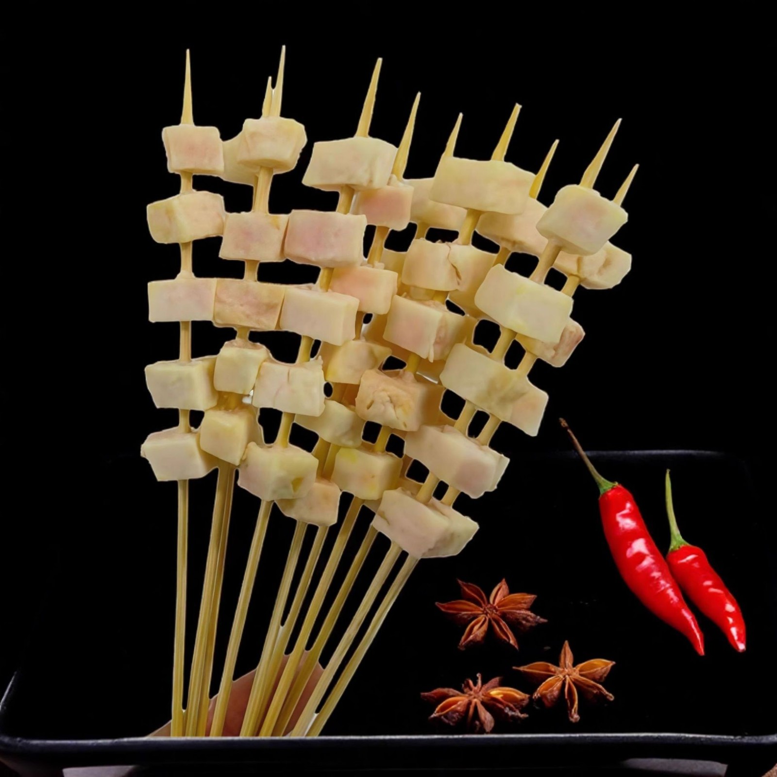 创始生产厂家5粒奶香牛油串原切奶味牛胸口油烧烤油炸铁板图3