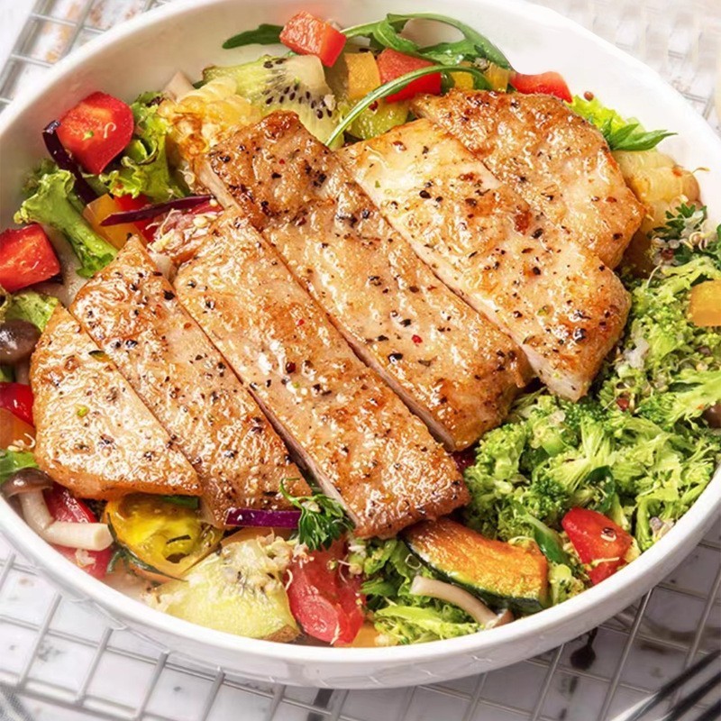 香煎鸡排半成品食材轻食摆摊外卖去骨去皮鸡肉三明治汉堡专用鸡扒图4