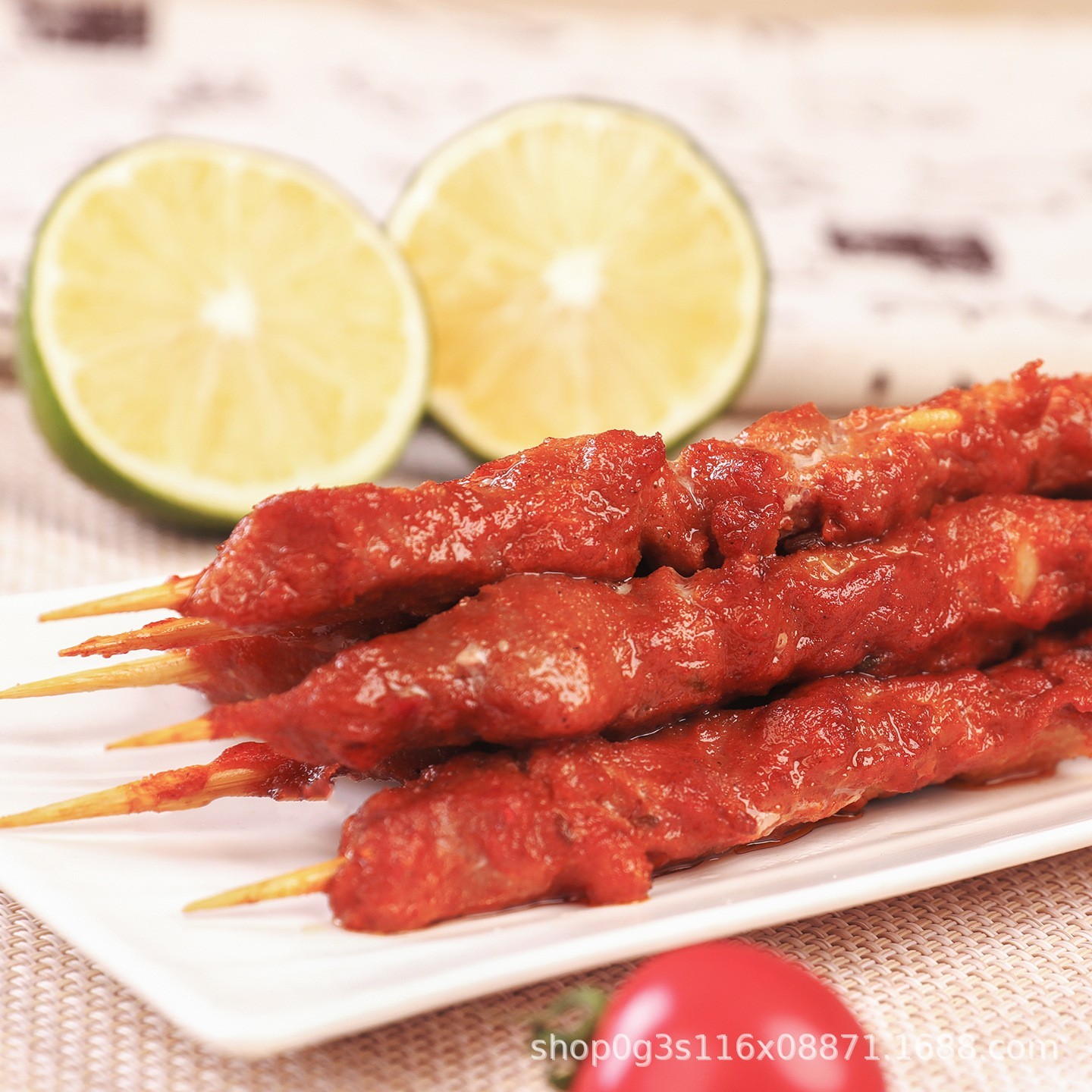 商用大肉串烧烤食材烤肉串冷冻调理烧烤食材半成品鸡肉串图2