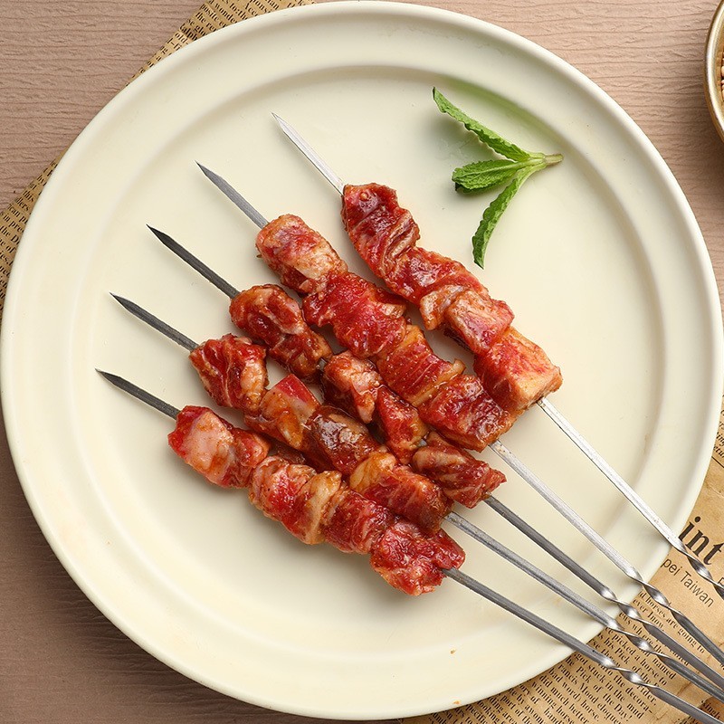 新鲜牛肉小串炸串牛肉烤肉撸串烧烤火锅好聚餐食材冷冻 牛肉串图5