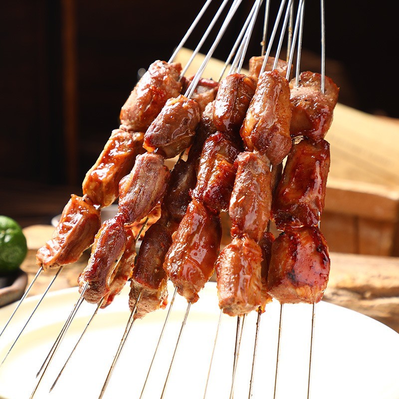 新鲜冷冻猪油边肉猪护心肉820g猪边肋肉东北烧烤大油边肉烤肉食材图3