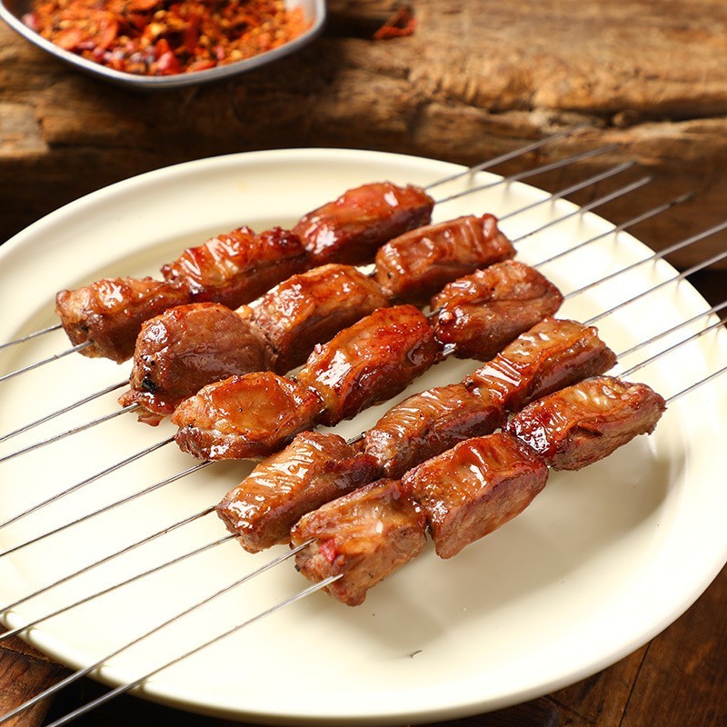 新鲜冷冻猪油边肉猪护心肉820g猪边肋肉东北烧烤大油边肉烤肉食材图5