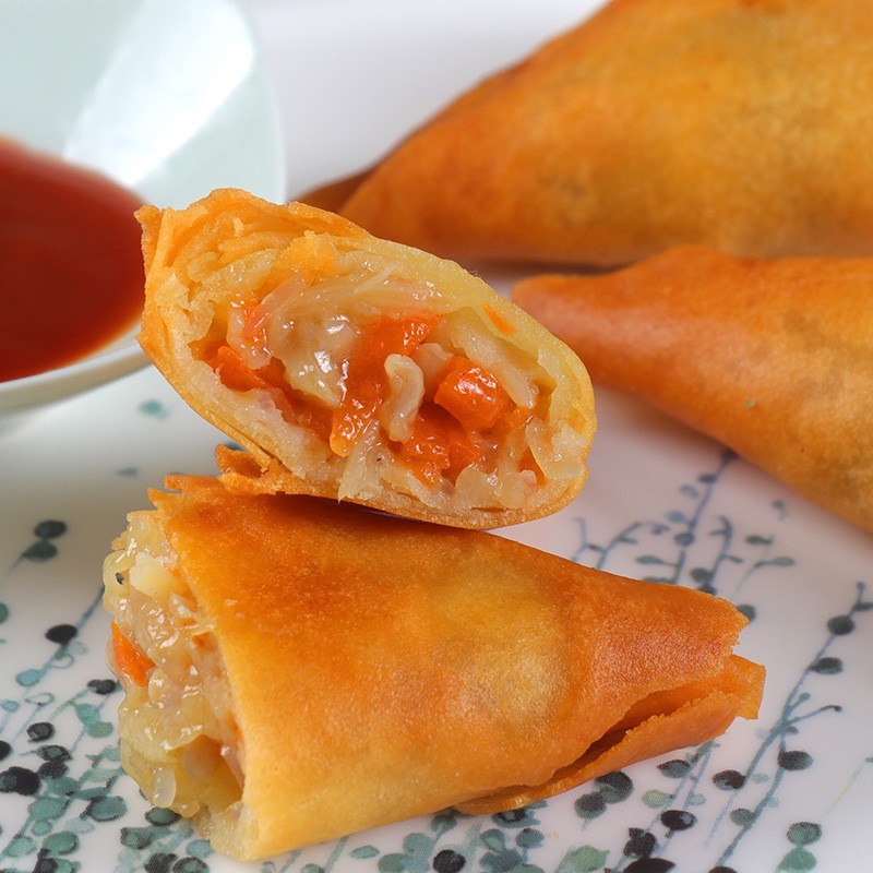 咖喱角三角春卷小吃油炸方便速食面食早餐港式点心代加工