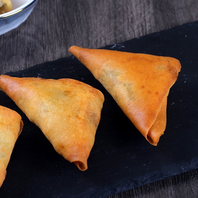 咖喱角三角春卷小吃油炸方便速食面食早餐港式点心代加工图2