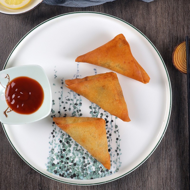 咖喱角三角春卷小吃油炸方便速食面食早餐港式点心代加工图4