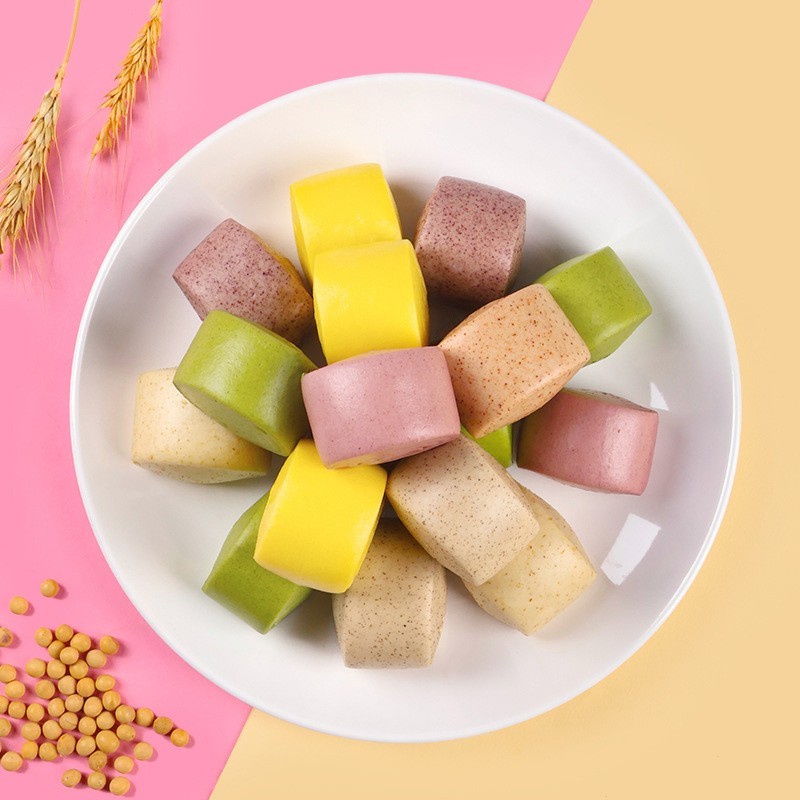 杂粮馒头五谷粗粮早餐半成品加热即食学生儿童多种口味小馒头