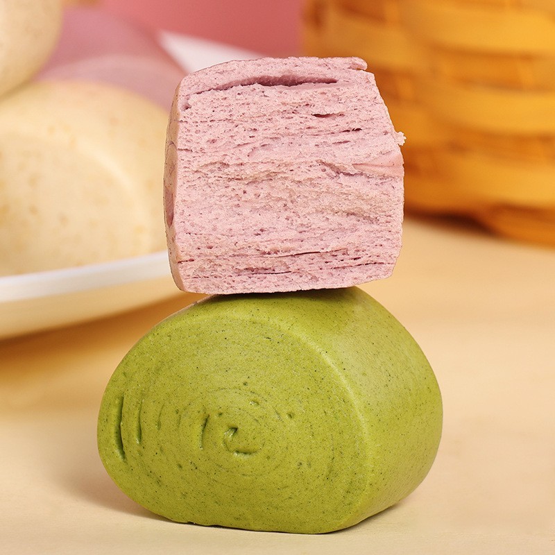 杂粮馒头五谷粗粮早餐半成品加热即食学生儿童多种口味小馒头图2