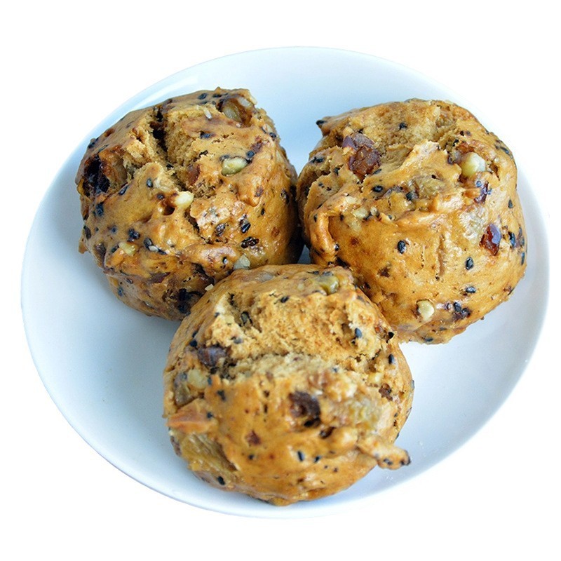 红糖坚果馒头老面素包子微甜松软手工早餐速冻家用半成品加热速食图5