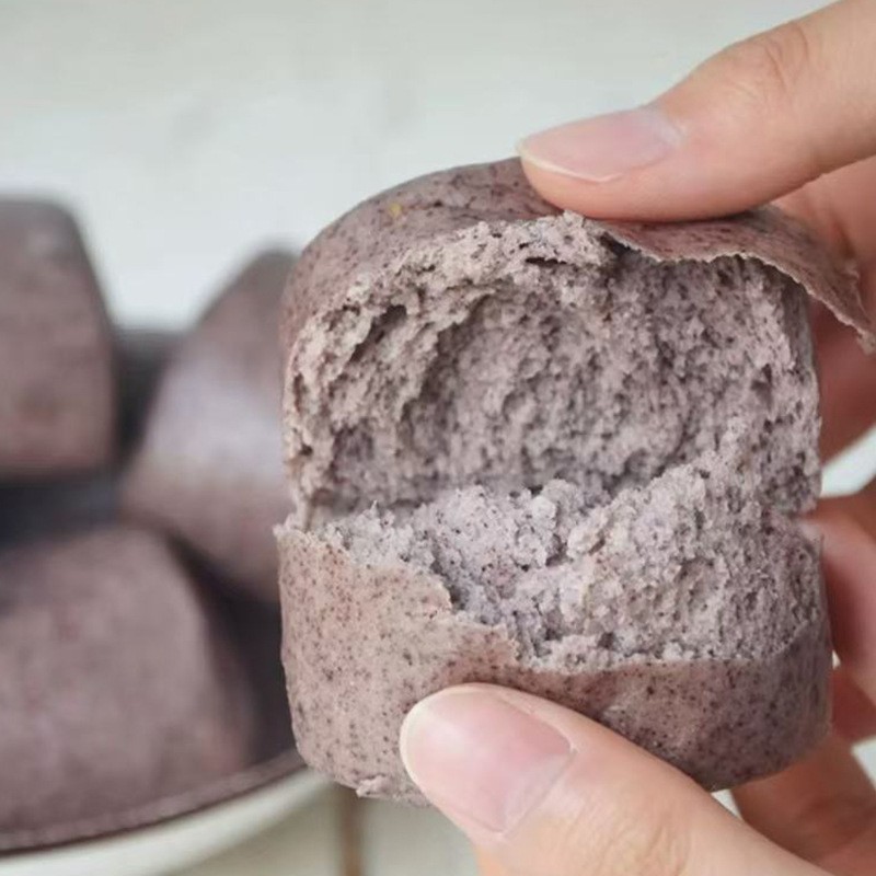 黑面馒头杂粮全麦0蔗糖粗粮早餐半成品代餐主食荞麦黑米河南速食图3