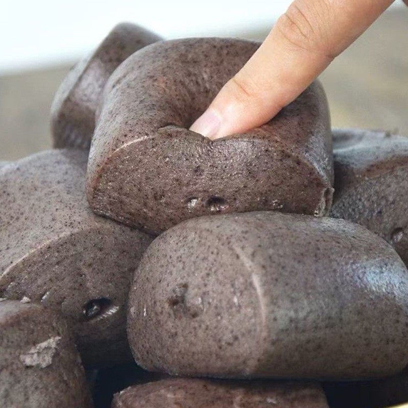 黑面馒头杂粮全麦0蔗糖粗粮早餐半成品代餐主食荞麦黑米河南速食图2