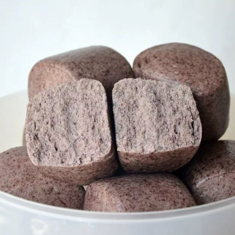 黑面馒头杂粮全麦0蔗糖粗粮早餐半成品代餐主食荞麦黑米河南速食图5